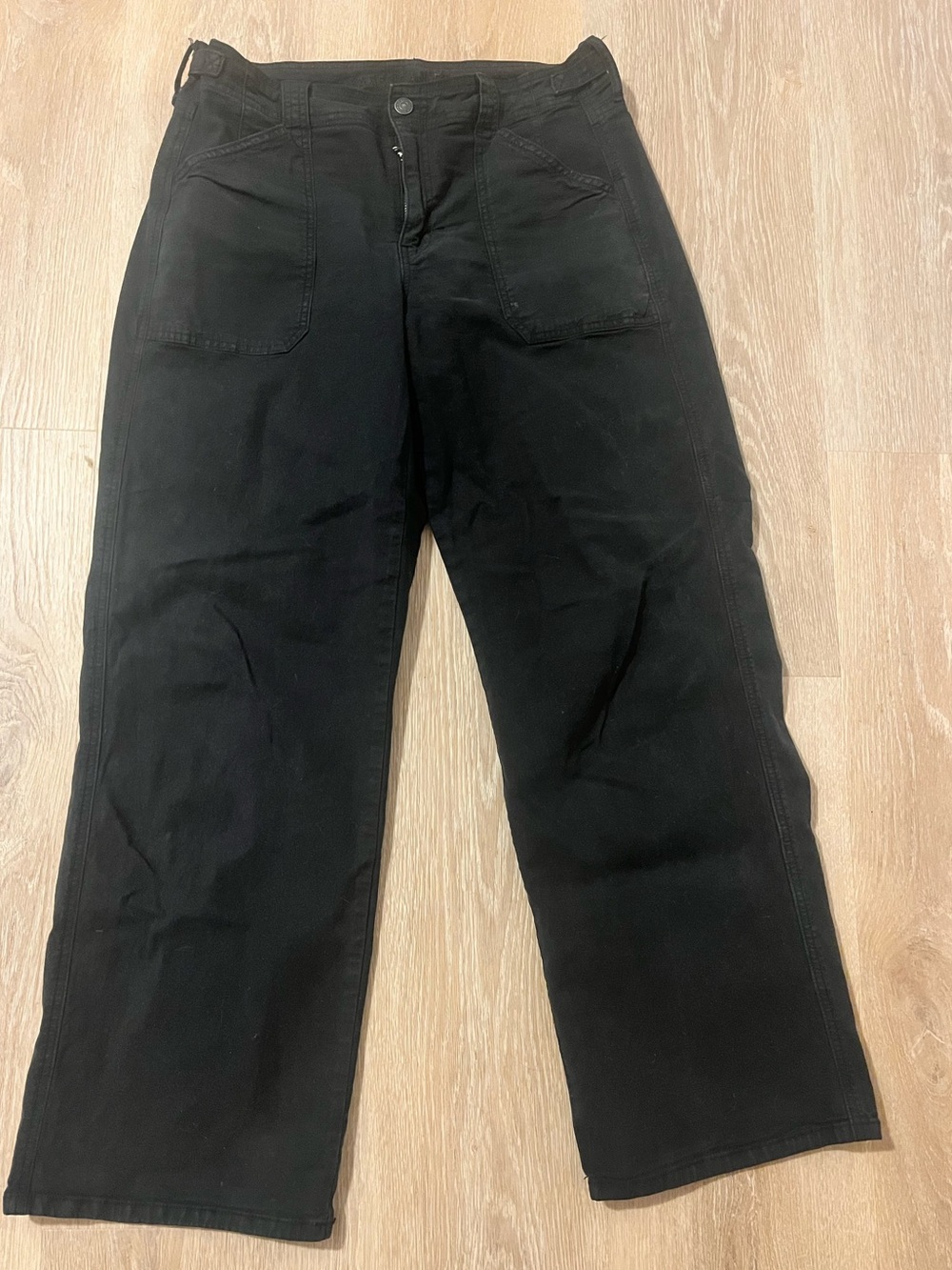 American Eagle Black Wide Leg Jeans